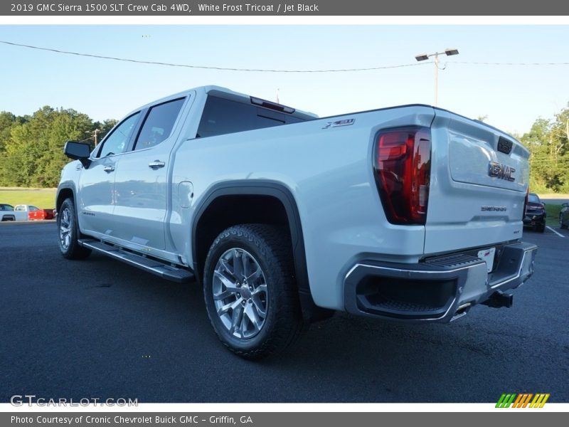 White Frost Tricoat / Jet Black 2019 GMC Sierra 1500 SLT Crew Cab 4WD