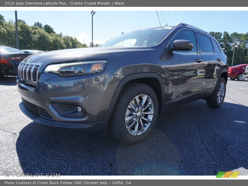 Granite Crystal Metallic / Black 2019 Jeep Cherokee Latitude Plus