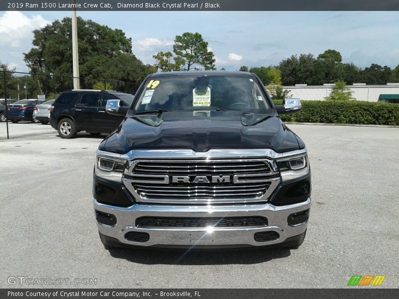 Diamond Black Crystal Pearl / Black 2019 Ram 1500 Laramie Crew Cab