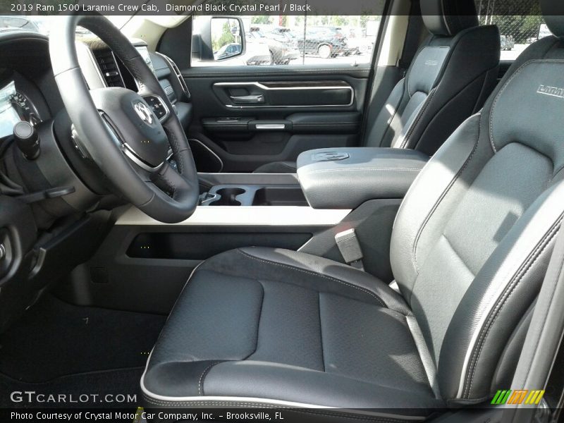 Diamond Black Crystal Pearl / Black 2019 Ram 1500 Laramie Crew Cab