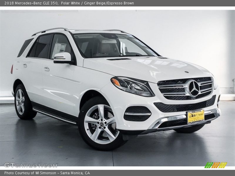 Polar White / Ginger Beige/Espresso Brown 2018 Mercedes-Benz GLE 350