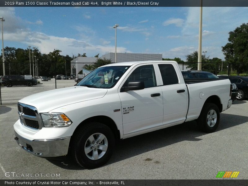 Bright White / Black/Diesel Gray 2019 Ram 1500 Classic Tradesman Quad Cab 4x4