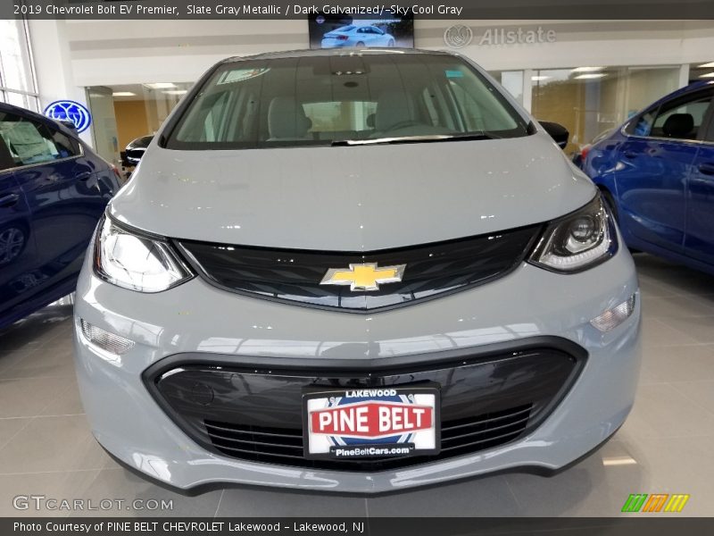 Slate Gray Metallic / Dark Galvanized/­Sky Cool Gray 2019 Chevrolet Bolt EV Premier