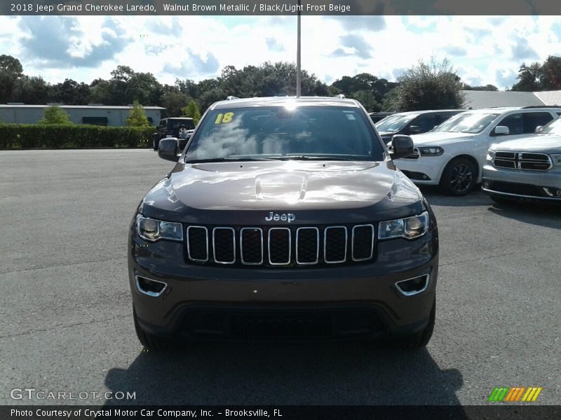 Walnut Brown Metallic / Black/Light Frost Beige 2018 Jeep Grand Cherokee Laredo