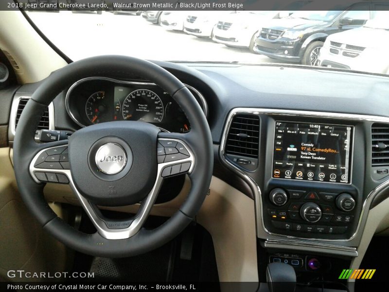 Walnut Brown Metallic / Black/Light Frost Beige 2018 Jeep Grand Cherokee Laredo