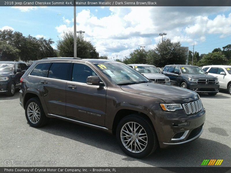 Walnut Brown Metallic / Dark Sienna Brown/Black 2018 Jeep Grand Cherokee Summit 4x4