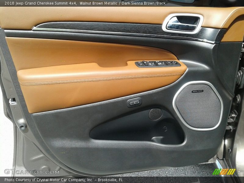 Walnut Brown Metallic / Dark Sienna Brown/Black 2018 Jeep Grand Cherokee Summit 4x4