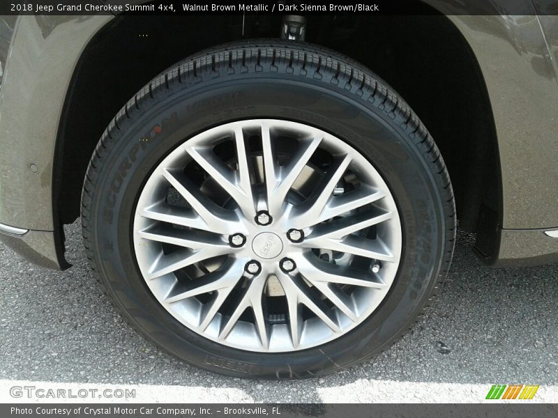 Walnut Brown Metallic / Dark Sienna Brown/Black 2018 Jeep Grand Cherokee Summit 4x4