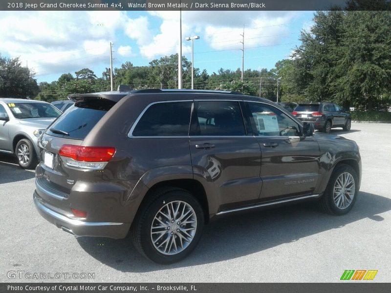 Walnut Brown Metallic / Dark Sienna Brown/Black 2018 Jeep Grand Cherokee Summit 4x4