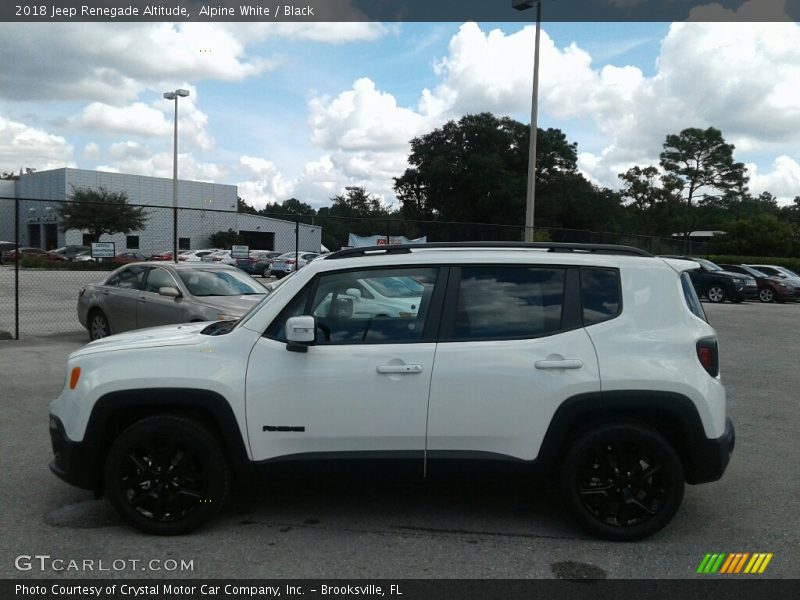 Alpine White / Black 2018 Jeep Renegade Altitude