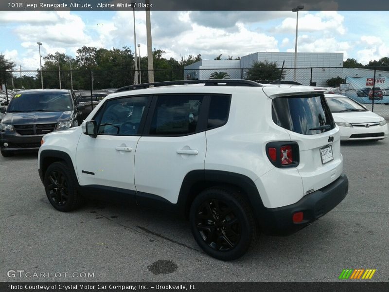 Alpine White / Black 2018 Jeep Renegade Altitude