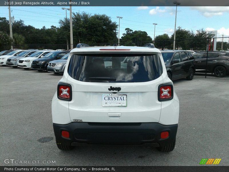 Alpine White / Black 2018 Jeep Renegade Altitude