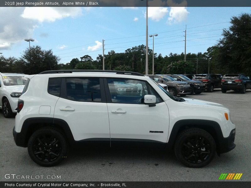 Alpine White / Black 2018 Jeep Renegade Altitude