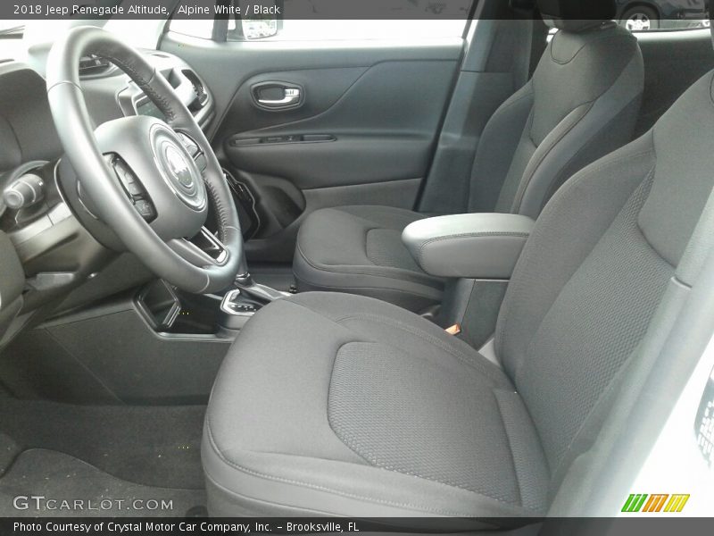 Alpine White / Black 2018 Jeep Renegade Altitude