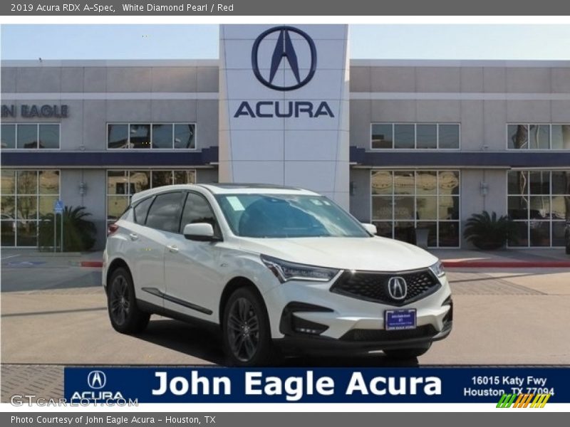White Diamond Pearl / Red 2019 Acura RDX A-Spec
