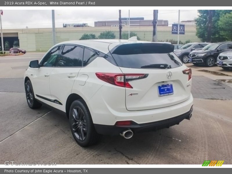 White Diamond Pearl / Red 2019 Acura RDX A-Spec