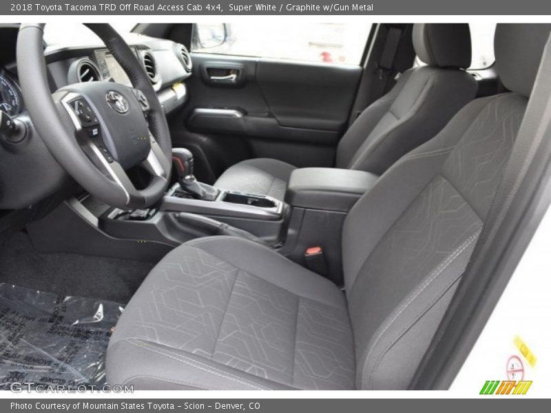 Super White / Graphite w/Gun Metal 2018 Toyota Tacoma TRD Off Road Access Cab 4x4
