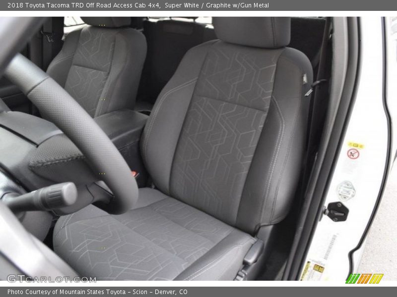 Super White / Graphite w/Gun Metal 2018 Toyota Tacoma TRD Off Road Access Cab 4x4