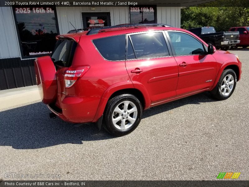 Barcelona Red Metallic / Sand Beige 2009 Toyota RAV4 Limited V6 4WD