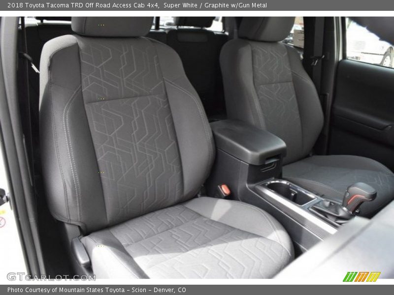 Super White / Graphite w/Gun Metal 2018 Toyota Tacoma TRD Off Road Access Cab 4x4