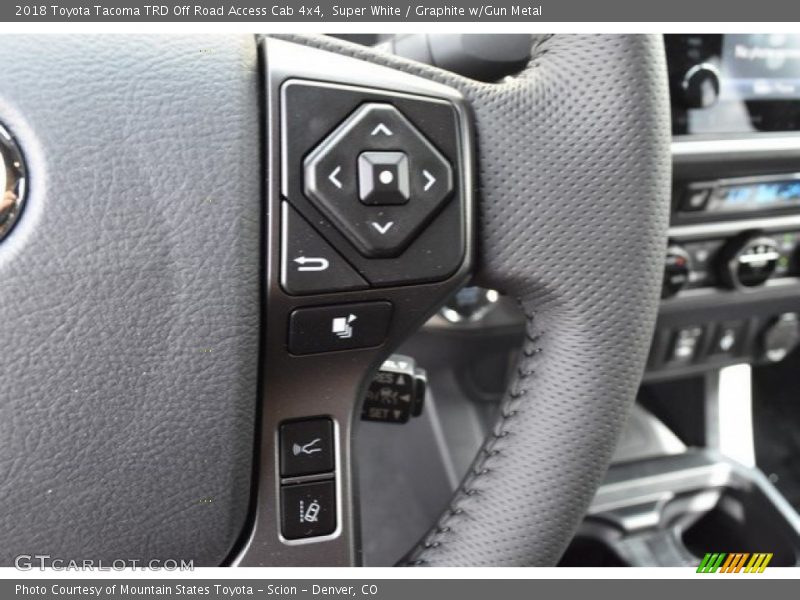 Super White / Graphite w/Gun Metal 2018 Toyota Tacoma TRD Off Road Access Cab 4x4
