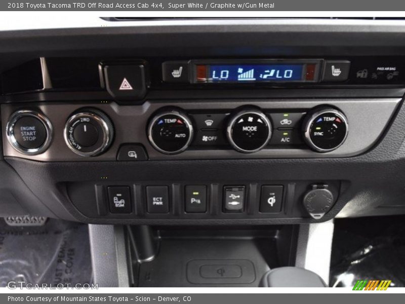 Super White / Graphite w/Gun Metal 2018 Toyota Tacoma TRD Off Road Access Cab 4x4
