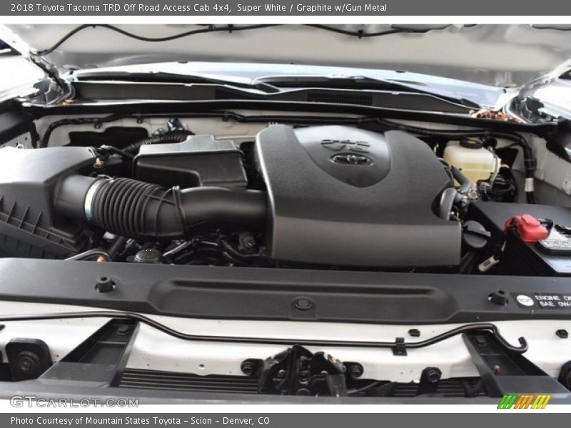 Super White / Graphite w/Gun Metal 2018 Toyota Tacoma TRD Off Road Access Cab 4x4