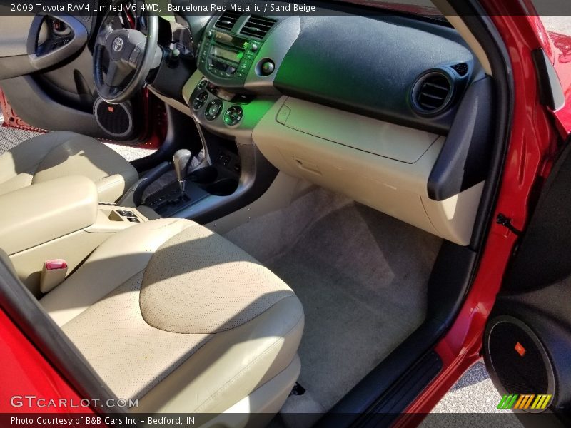 Barcelona Red Metallic / Sand Beige 2009 Toyota RAV4 Limited V6 4WD