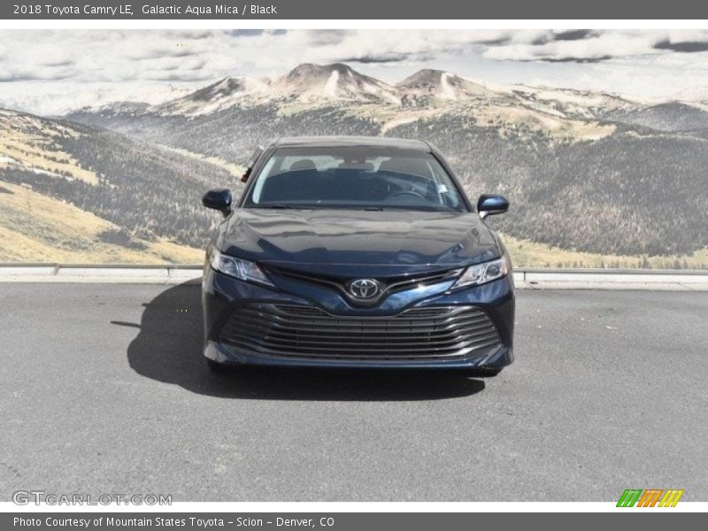 Galactic Aqua Mica / Black 2018 Toyota Camry LE