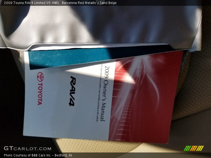 Barcelona Red Metallic / Sand Beige 2009 Toyota RAV4 Limited V6 4WD
