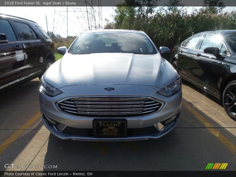 Ingot Silver / Ebony 2018 Ford Fusion SE