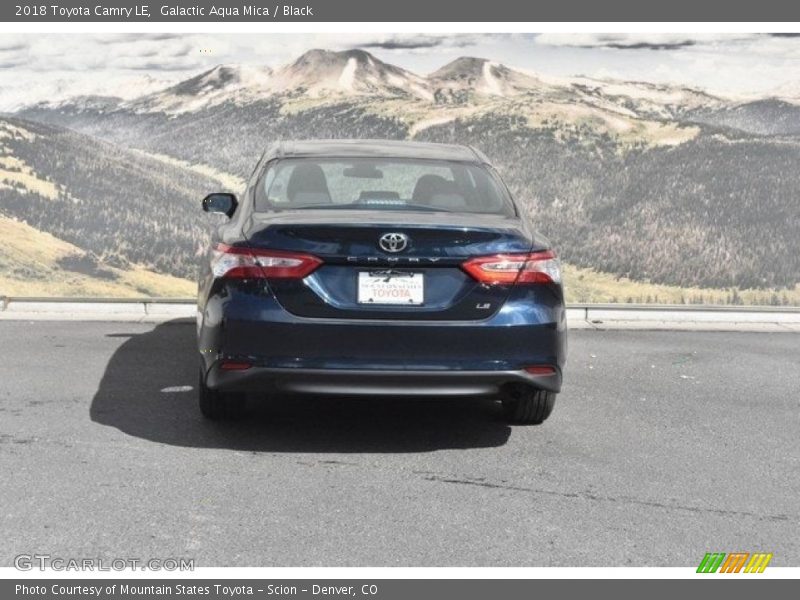 Galactic Aqua Mica / Black 2018 Toyota Camry LE