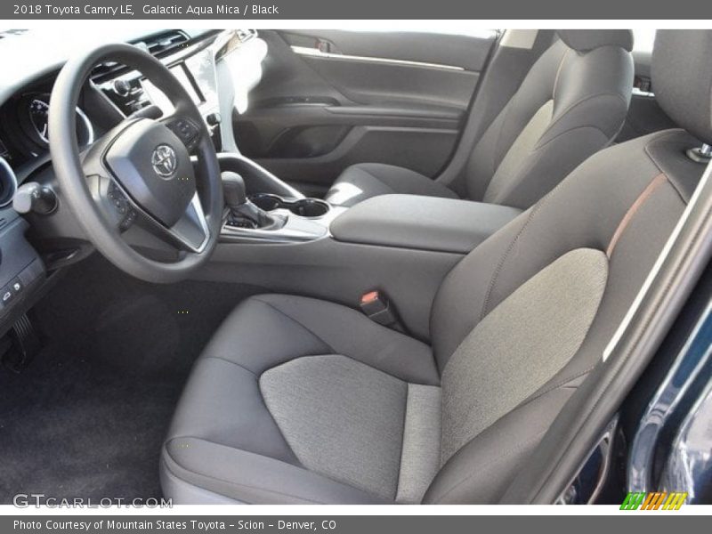 Galactic Aqua Mica / Black 2018 Toyota Camry LE