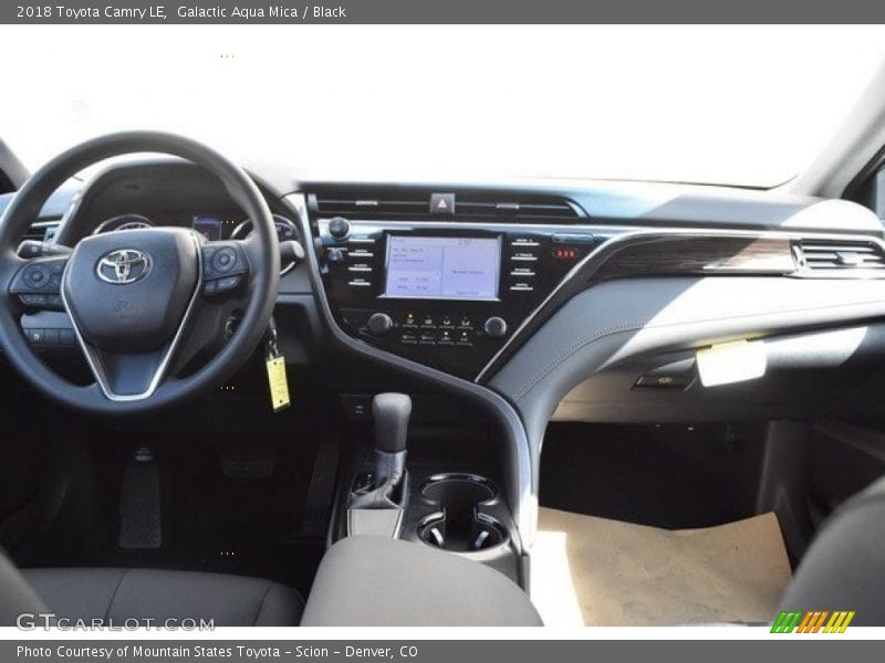Galactic Aqua Mica / Black 2018 Toyota Camry LE