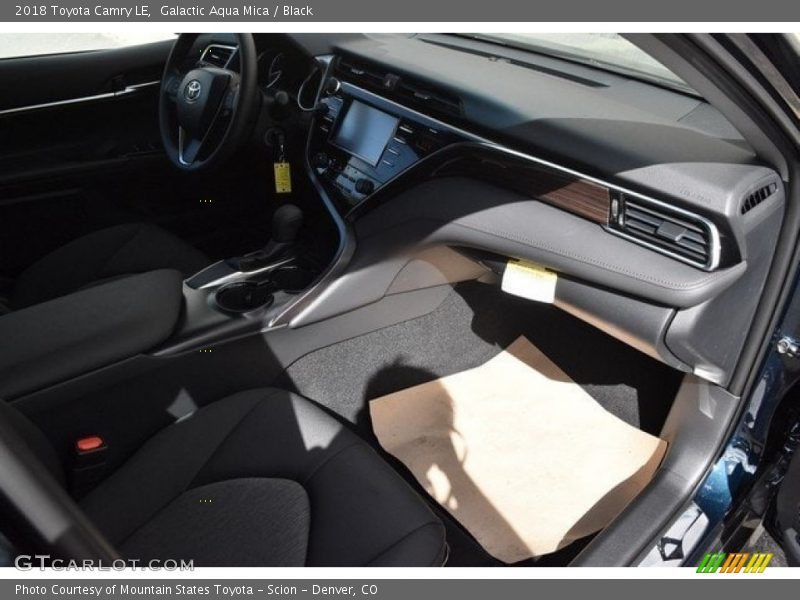 Galactic Aqua Mica / Black 2018 Toyota Camry LE