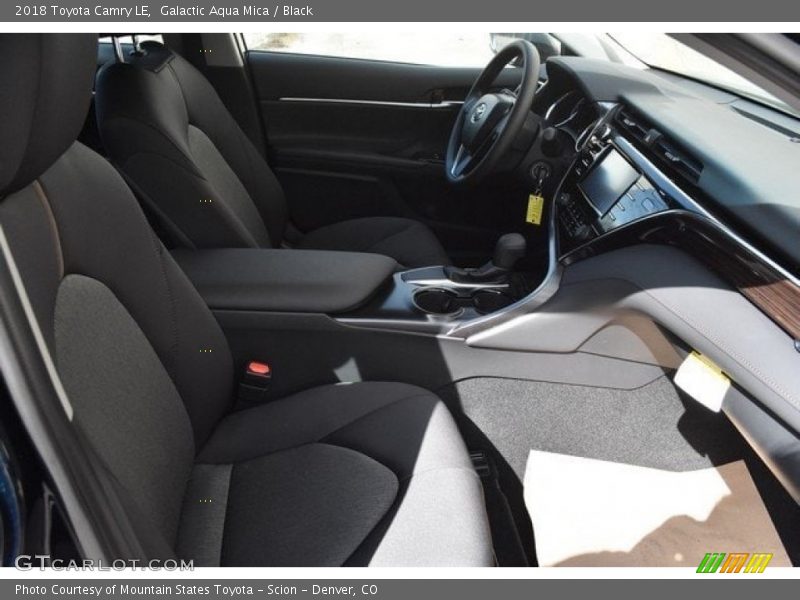 Galactic Aqua Mica / Black 2018 Toyota Camry LE