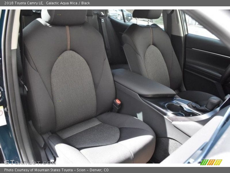 Galactic Aqua Mica / Black 2018 Toyota Camry LE