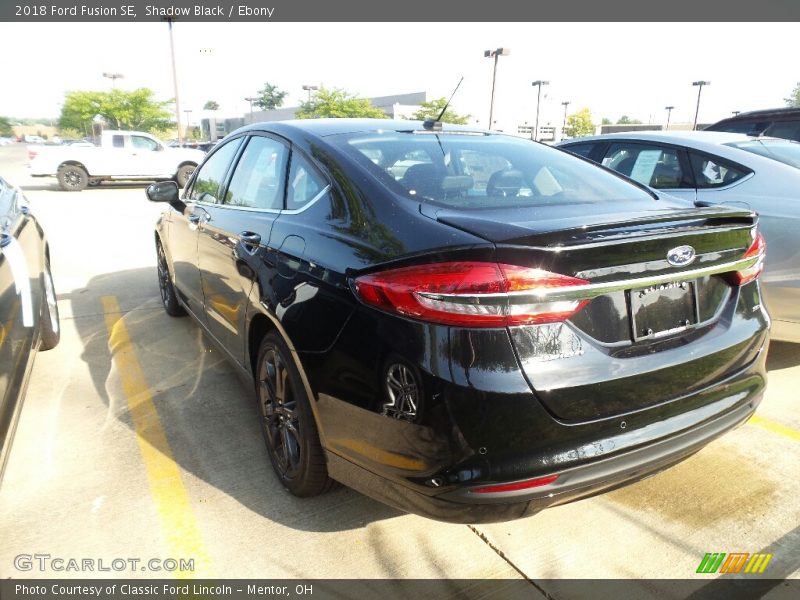Shadow Black / Ebony 2018 Ford Fusion SE