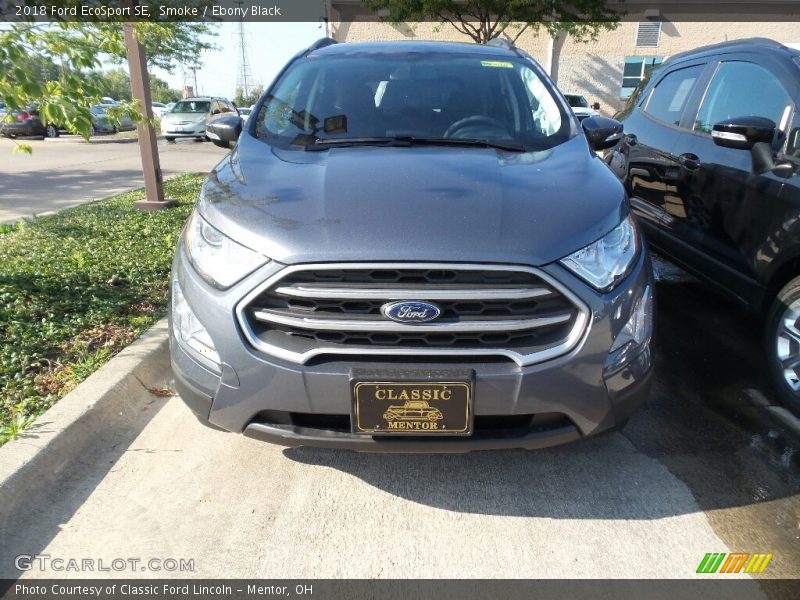 Smoke / Ebony Black 2018 Ford EcoSport SE