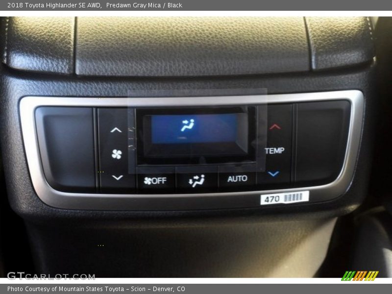 Predawn Gray Mica / Black 2018 Toyota Highlander SE AWD