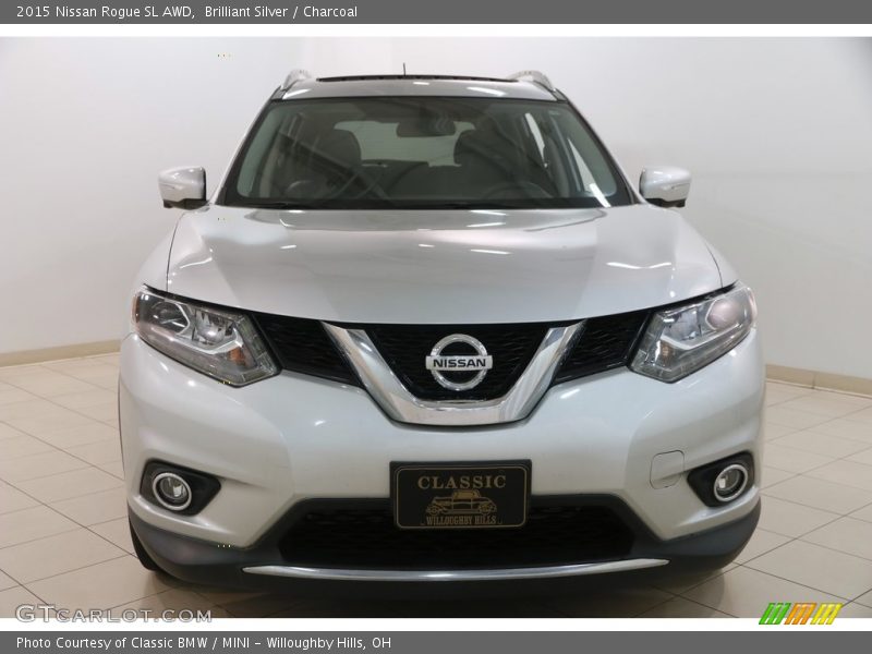 Brilliant Silver / Charcoal 2015 Nissan Rogue SL AWD