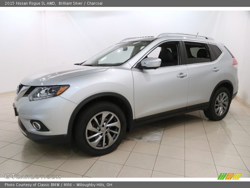 Brilliant Silver / Charcoal 2015 Nissan Rogue SL AWD