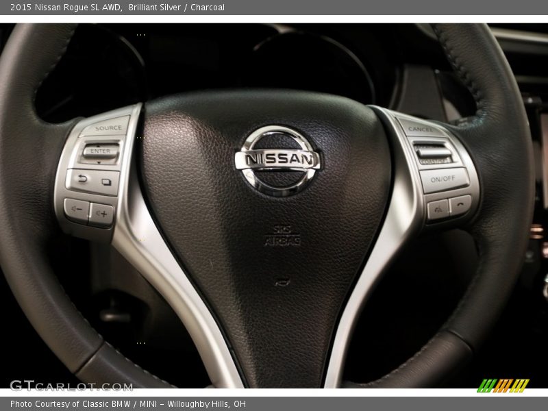 Brilliant Silver / Charcoal 2015 Nissan Rogue SL AWD