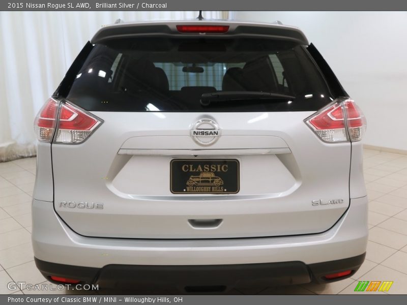 Brilliant Silver / Charcoal 2015 Nissan Rogue SL AWD