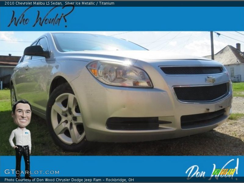 Silver Ice Metallic / Titanium 2010 Chevrolet Malibu LS Sedan