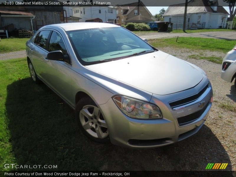 Silver Ice Metallic / Titanium 2010 Chevrolet Malibu LS Sedan