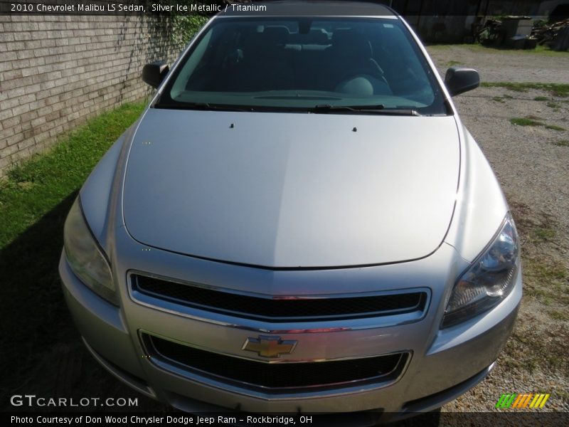 Silver Ice Metallic / Titanium 2010 Chevrolet Malibu LS Sedan