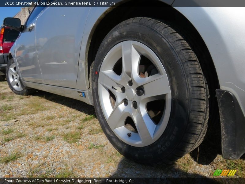 Silver Ice Metallic / Titanium 2010 Chevrolet Malibu LS Sedan