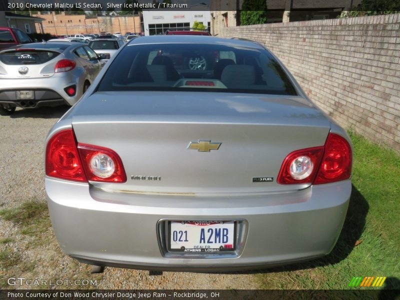 Silver Ice Metallic / Titanium 2010 Chevrolet Malibu LS Sedan