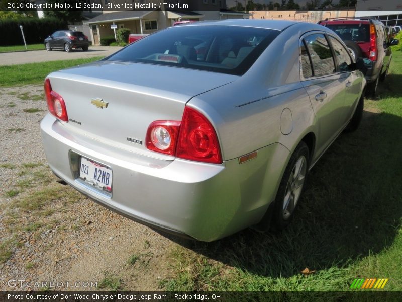 Silver Ice Metallic / Titanium 2010 Chevrolet Malibu LS Sedan